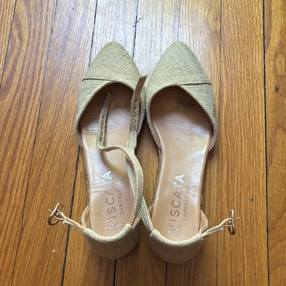 Viscata Montroig Premium Fabrics Canvas Espadrille Flats, Size 8